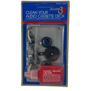 Allsop3 2-In-1 Audio Cassette Tape Player Cleaner Sealed Vintage 1989